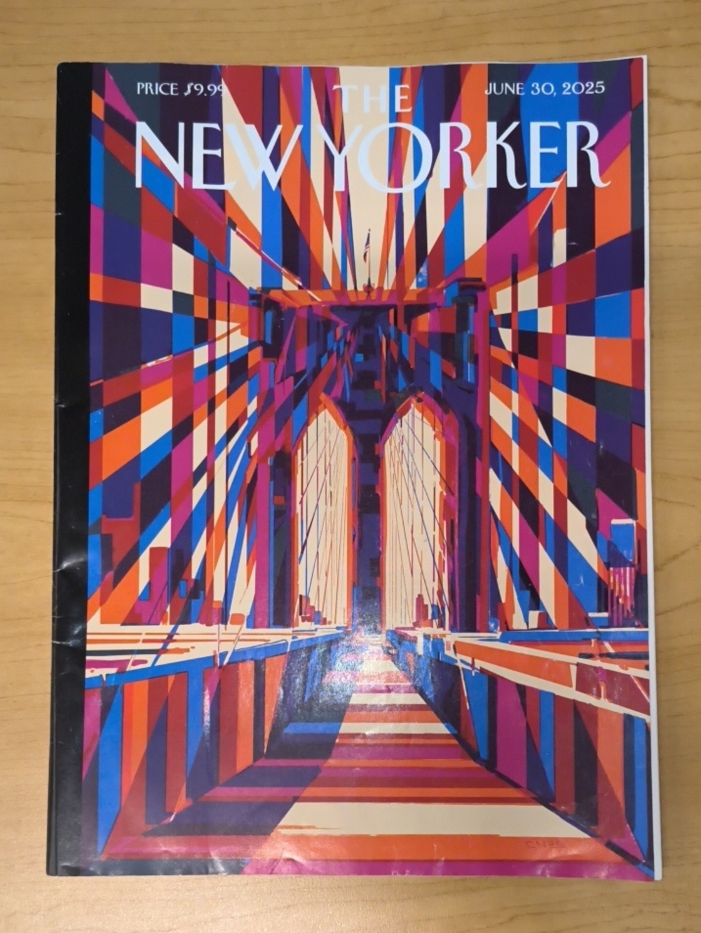 The New Yorker Magazine Christoph Niemann’s “The Bridge”.:June 30, 2025